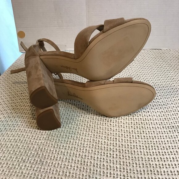SAM EDELMAN ORLANE TAN SUEDE BLOCK HEEL WOMENS SANDALS SZ 11 NEW - Picture 8 of 9